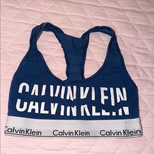 Calvin Klein Navy Women's Swim Top